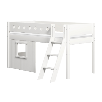 Poolkõrge kaldredeliga majavoodi Flexa White