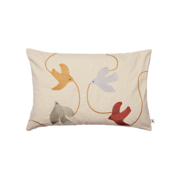 Tikitud dekoratiivpadi Ferm Living Swif Bird 