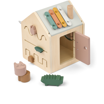 Puidust tegevuskuubik Lucas 