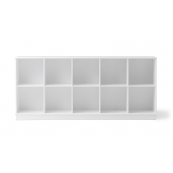 Puidust riiul 5x2, koos alusega – Oliver Furniture