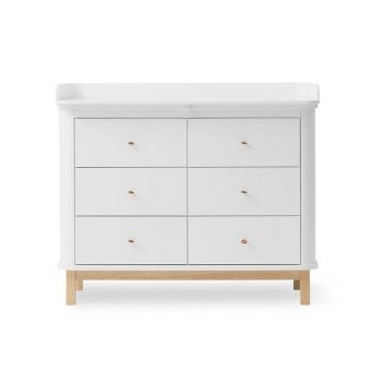 Wood Lastetoa kummut 6 sahtliga - Oliver Furniture