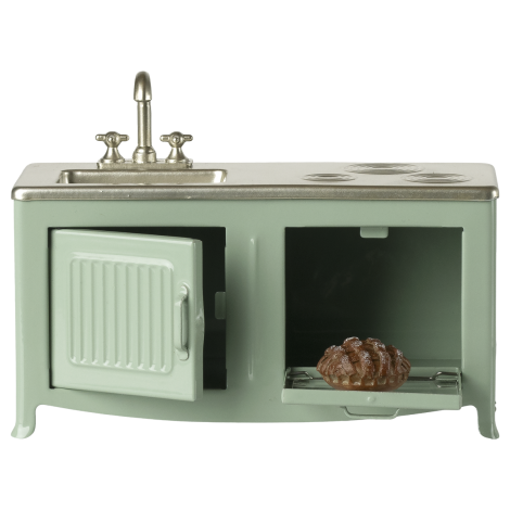 Miniatuurne mänguköök Maileg hiirtele-Mündiroheline 