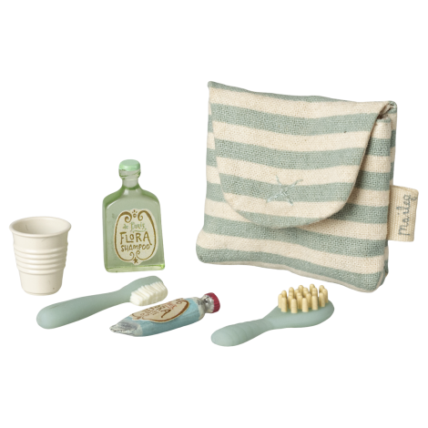 Hambaharja komplekt kotis hiirtele - Blue stripe