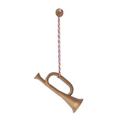 Ornament - Trompet (1 tk)-Kuldne