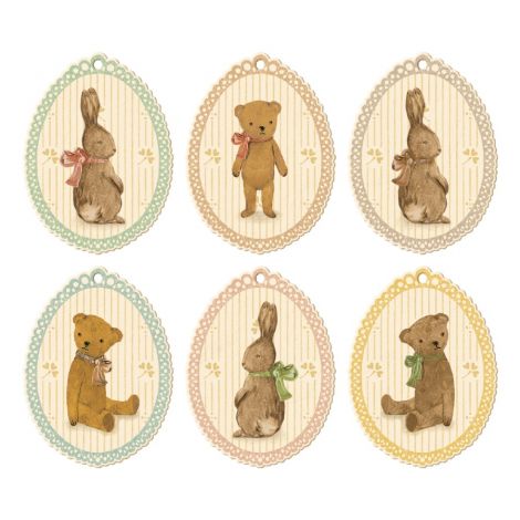 Pakikaardid - Bunnies and Teddies (12tk)