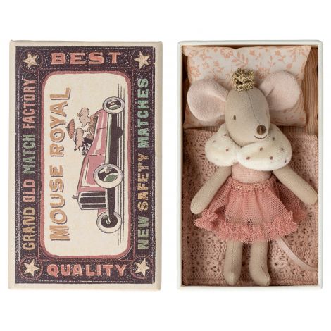 Maileg hiir Printsess - Väike Õde tikutoosis