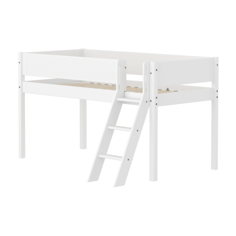 Kaldredeliga poolkõrge voodi Flexa White (uus disain)