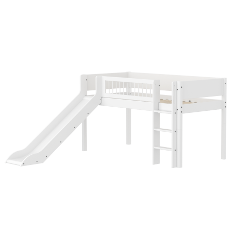 Liumäega poolkõrge voodi Flexa White (uus disain)