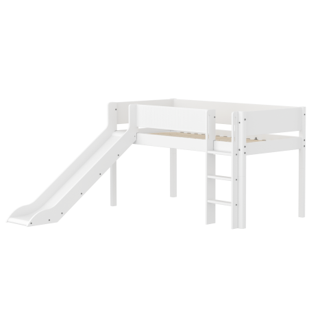 Liumäega poolkõrge voodi Flexa White (uus disain)