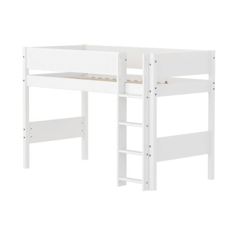 Kõrgem-poolkõrge voodi Flexa White (uus disain)