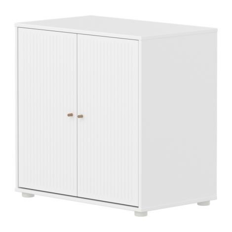 Madal kapp Flexa Saga, sooneline esikülg-Valge/tamm