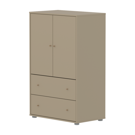 Poolkõrge kapp Flexa Saga-Beež/tamm