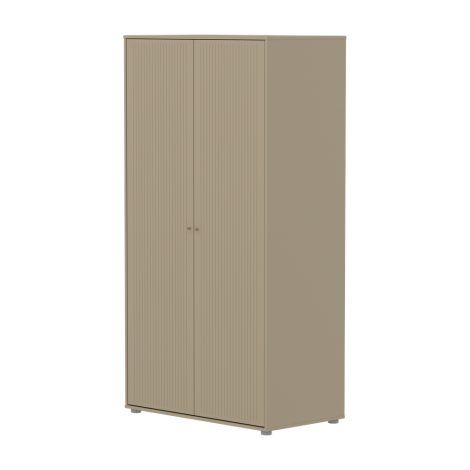 Kõrge kapp Flexa Saga,  sooneline esikülg-Beež/tamm