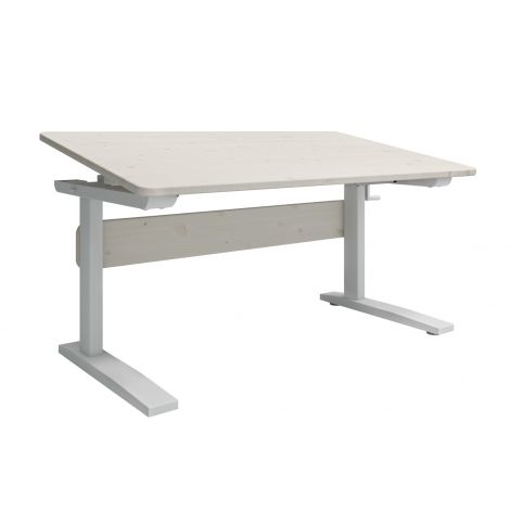 Reguleeritav kirjutuslaud Flexa Classic-White Washed valge