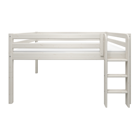 Poolkõrge voodi Flexa Classic (140x200cm)-White Washed valge