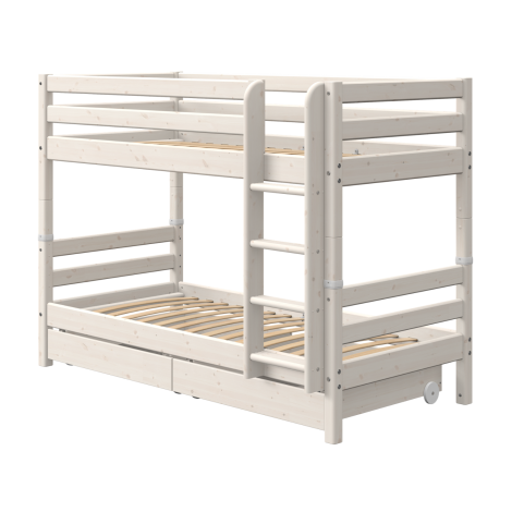 Sahtlitega narivoodi Flexa Classic-White Washed valge
