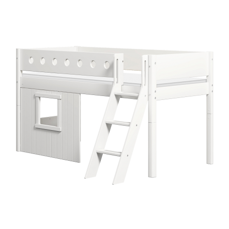 Poolkõrge kaldredeliga majavoodi Flexa White