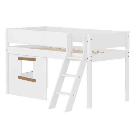 Poolkõrge kaldredeliga majavoodi Flexa White (uus disain - sooneline)