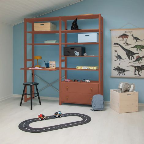 Riiul ByAulum ABC Agger (Deluxe)-Terrakota-punane-179 cm-163 cm-30 cm