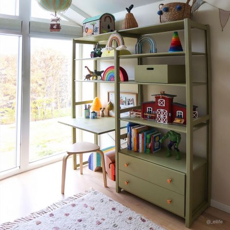 Riiul ByAulum ABC Agger (Deluxe)-Oliiviroheline-179 cm-163 cm-30 cm