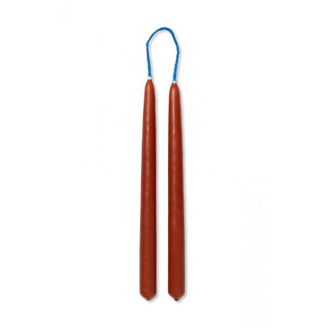 Väikesed küünlad Dipped (8tk)-Roostepunane