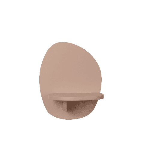 Riiul Pilu - väiksem-Misty Rose roosa (hele)