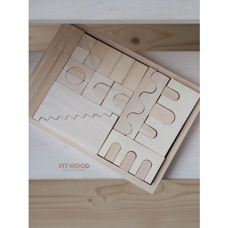 Ehitusklotsid HUVILA-Naturaalne puit