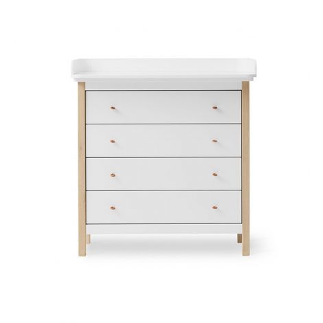 Wood Lastetoa kummut 4 sahtliga - Oliver Furniture