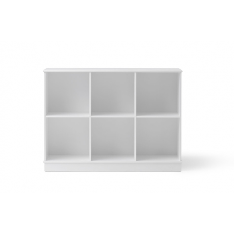 Puidust riiul 3x2, koos alusega – Oliver Furniture