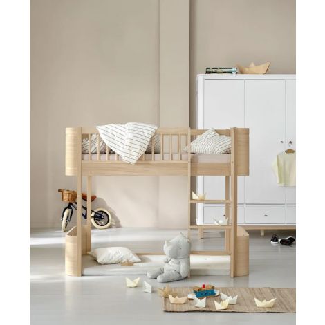 Wood Mini + madal ühekohaline narivoodi - Oliver Furniture-Tamm