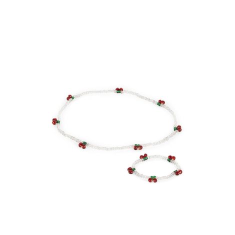 Kaelakee ja käevõru komplekt - Cherry